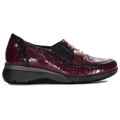 Maciejka Women's Burgund Leather Low Shoes