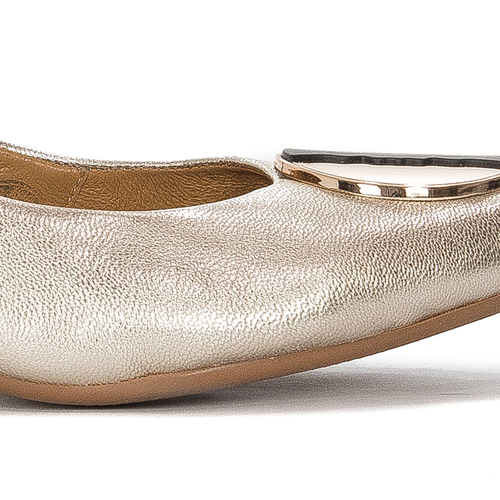 Maciejka Women's Gold Leather Pumps