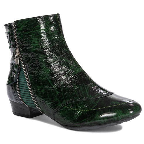 Maciejka Women's Green Pattented Leather Boots