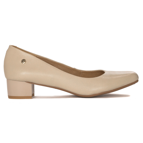 Maciejka Women's High Heels Leather Beige