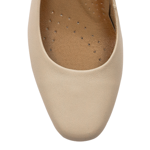 Maciejka Women's High Heels Leather Beige