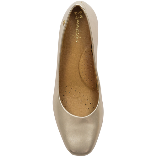 Maciejka Women's Leather Gold Pumps