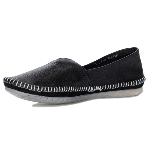 Maciejka Women's Leather Half Shoes Black 