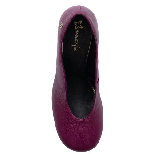 Maciejka Women's Leather Purple Pumps