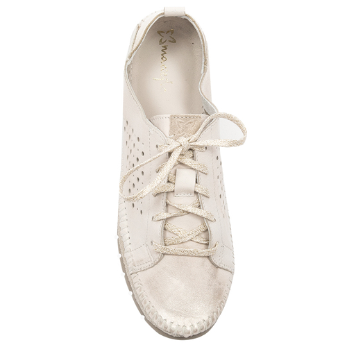 Maciejka Women's Leather Shoes Beige