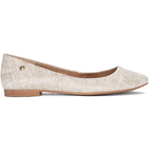 Maciejka Women's Leather White and Gold Ballerinas 