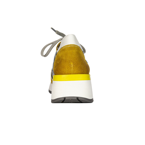 Maciejka Women's Leather Yellow Sneakers