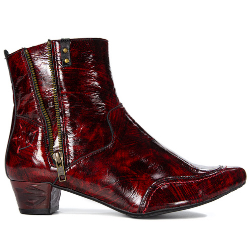 Maciejka Women's Red Pattented Leather Boots