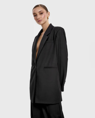 Opra Bahira Black Oversize Blazer