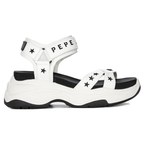 Pepe Jeans White Grub Star Sandals