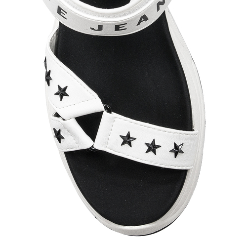 Pepe Jeans White Grub Star Sandals