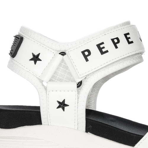 Pepe Jeans White Grub Star Sandals