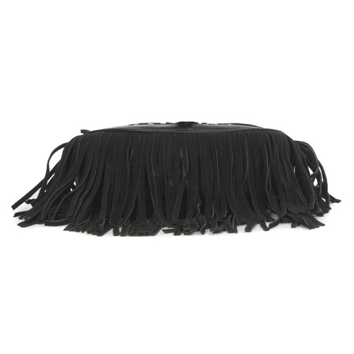 Piti Cuiti Women's Crossbody Bag Black with Tassels