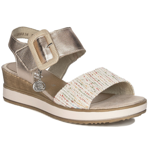 Remonte Women's Velcro Leather Rosa Sandals