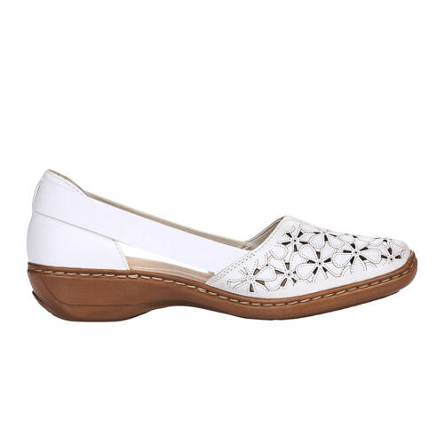 Rieker White Flat Shoes