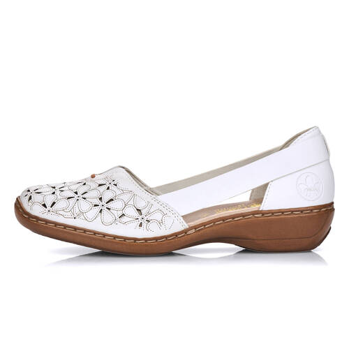 Rieker White Flat Shoes