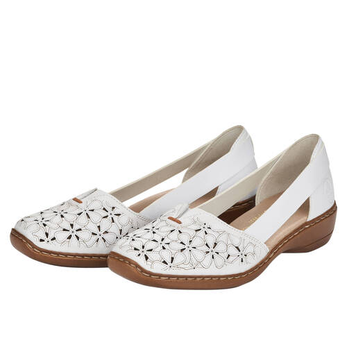 Rieker White Flat Shoes