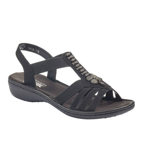 Rieker Women's Black Sandals 