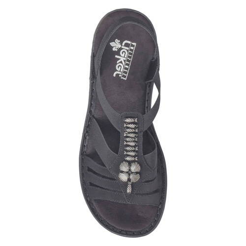 Rieker Women's Black Sandals 