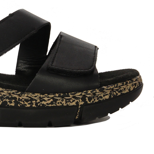 Rieker Women's Black Sandals Platform