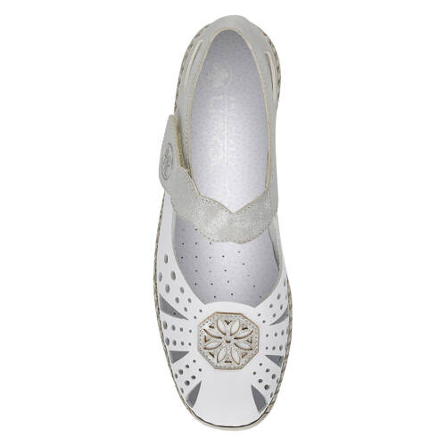 Rieker Women's White Half Shoes