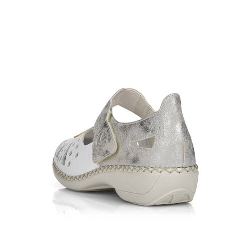 Rieker Women's White Half Shoes