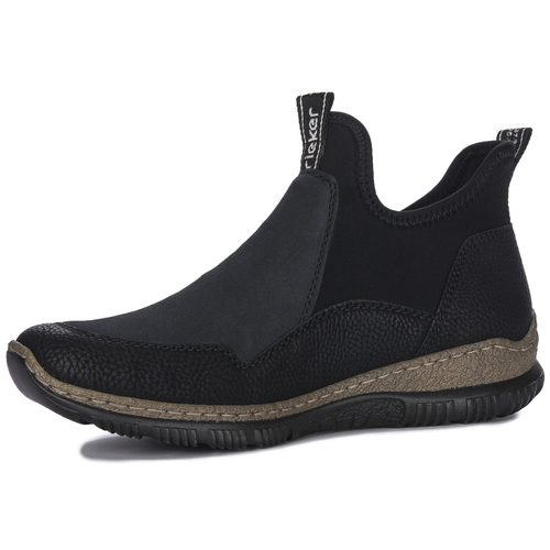 Rieker women's slip-on shoes black