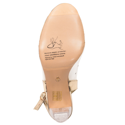 Sca'viola Women's Gold Sandals