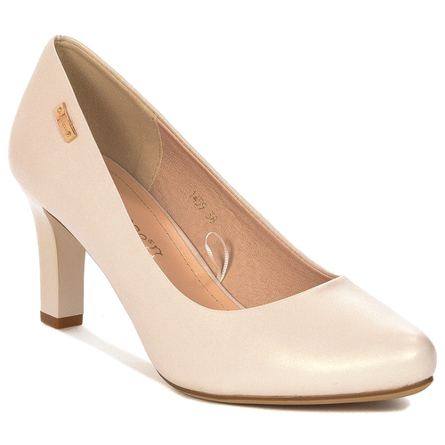 Sergio Leone Beige Pearl Pumps