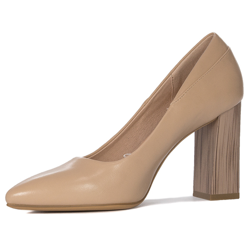 Sergio Leone PB217 Coffe PU High Heel Pumps