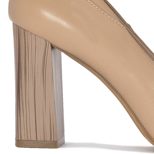 Sergio Leone PB217 Coffe PU High Heel Pumps