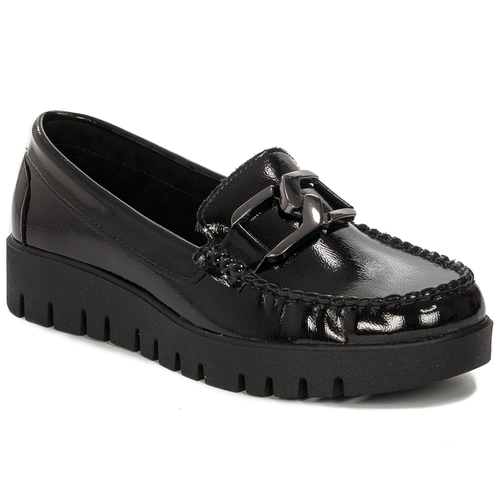 Sergio Leone Women's Black loafers shoes