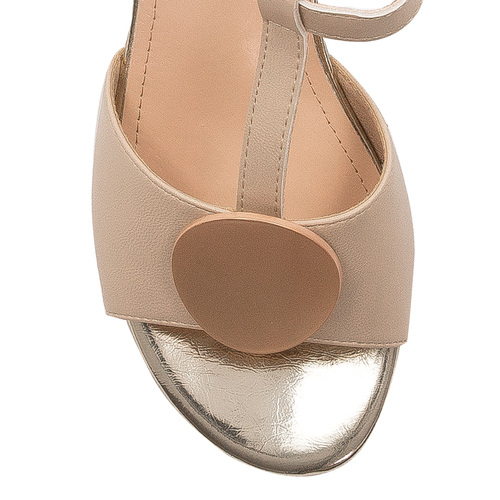 Sergio Leone Women's Sandals On A High Heel Chamoiss