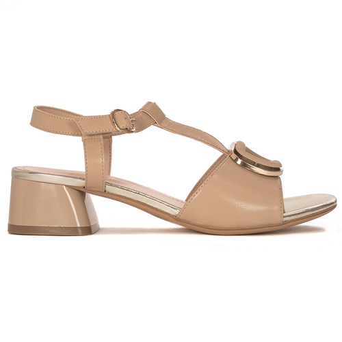 Sergio Leone Women's Sandals On A High Heel Chamoiss