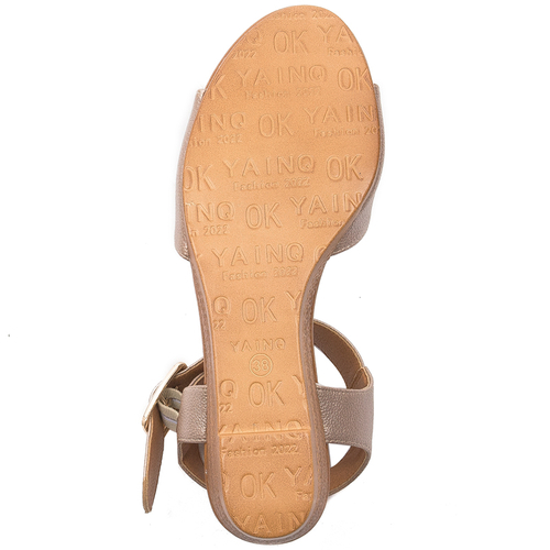 Sergio Leone women's Beige sandals