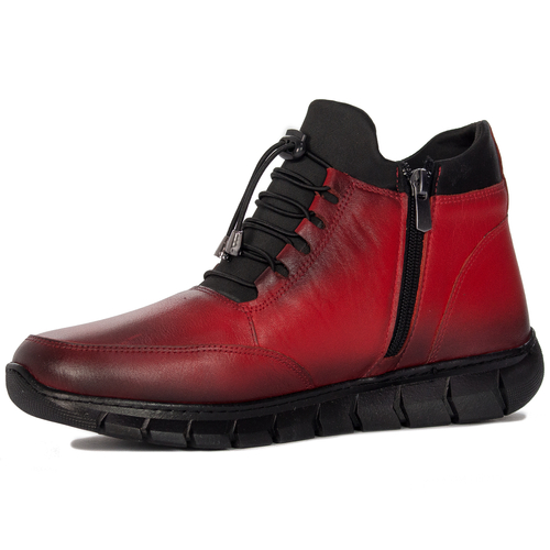 T.Sokolski Women's Red Leather Boots