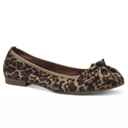 Tamaris Women's Leopard Leather Ballet Shoes