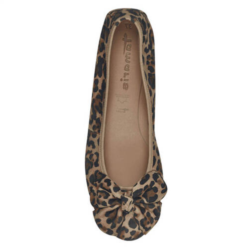 Tamaris Women's Leopard Leather Ballet Shoes