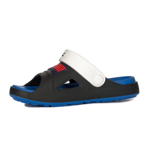 Tommy Hilfiger Kid's Slides Black White