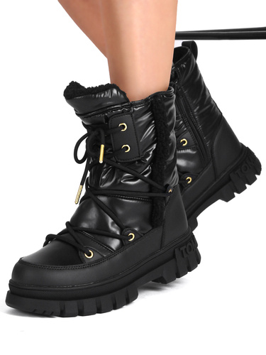 Tommy Hilfiger Women's Black Snow Boots