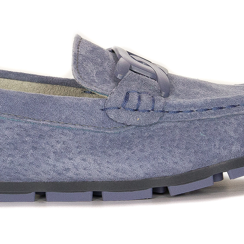 Women's Moccasins Filippo leather nubuck blue