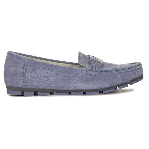 Women's Moccasins Filippo leather nubuck blue