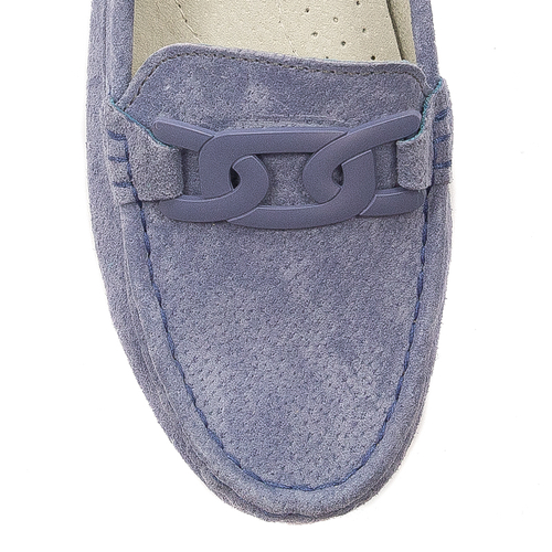 Women's Moccasins Filippo leather nubuck blue