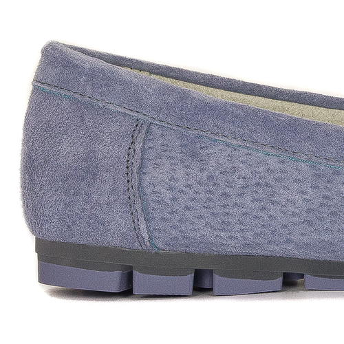 Women's Moccasins Filippo leather nubuck blue