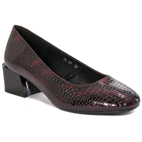 Women's shoes Sergio Leone lacquered Burgundy