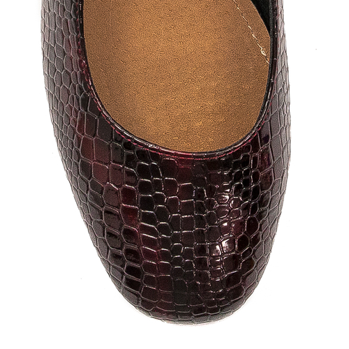 Women's shoes Sergio Leone lacquered Burgundy