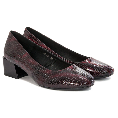 Women's shoes Sergio Leone lacquered Burgundy