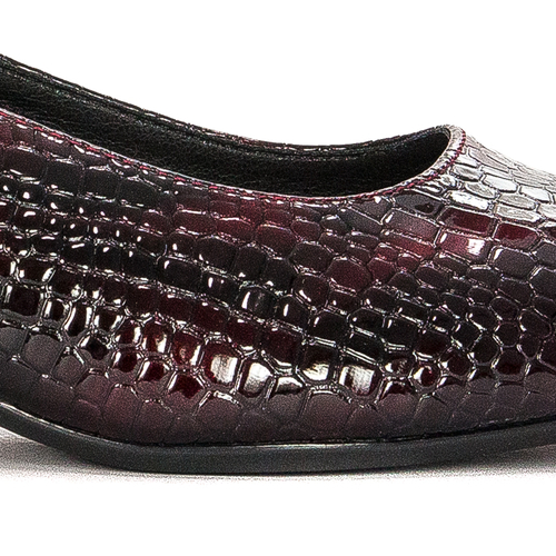 Women's shoes Sergio Leone lacquered Burgundy