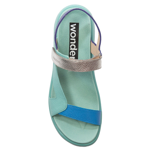 Wonders Women's Leather Sandals Mint