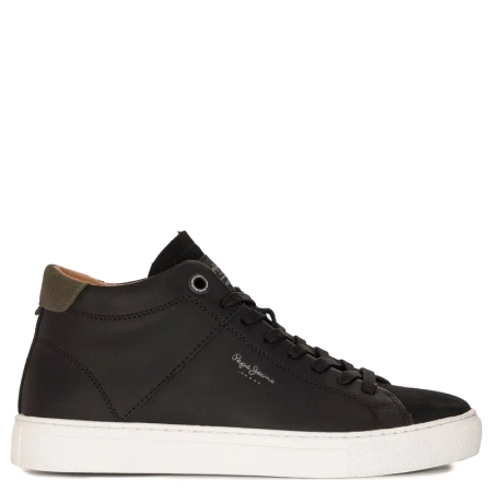 Pepe Jeans Sneakersy buty męskie Joe Cup Half Boot Black czarne